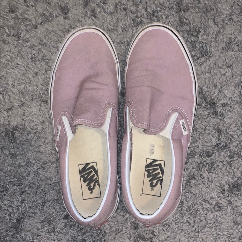 PINK/PURPLE SLIP ON VANS